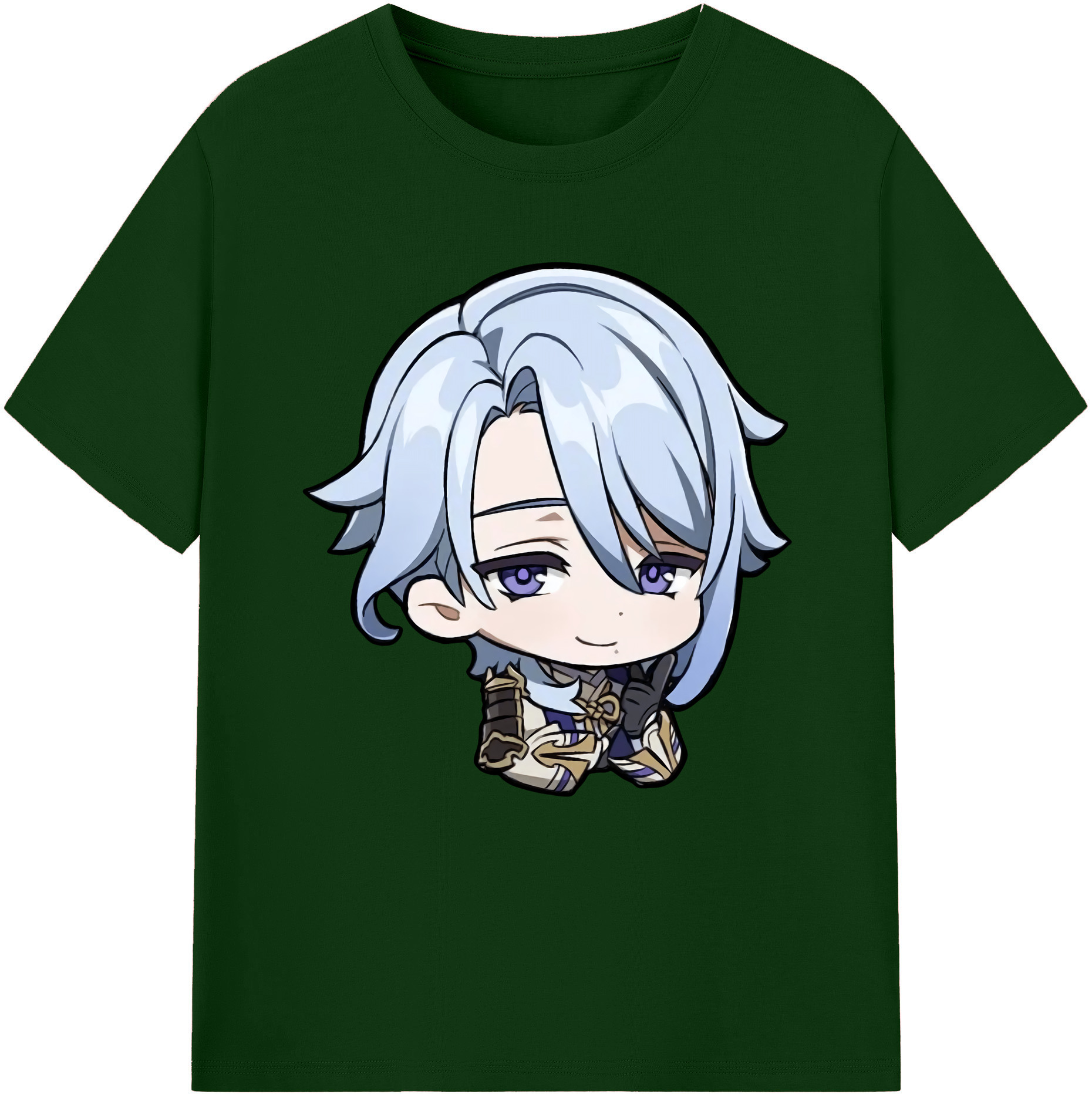 げんし神 神里綾人 かみさとあやと genshin Kamisato Ayato 綿100％半袖Tシャツ（フロントプリント）